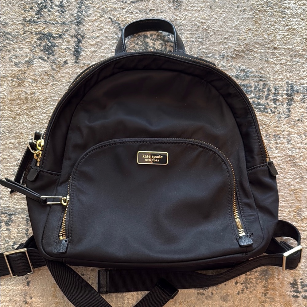 Kate Spade Black Nylon Backpack